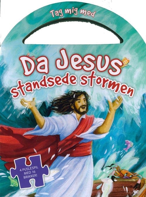 Da Jesus standsede stormen (4 puslespil med 16 brikker)